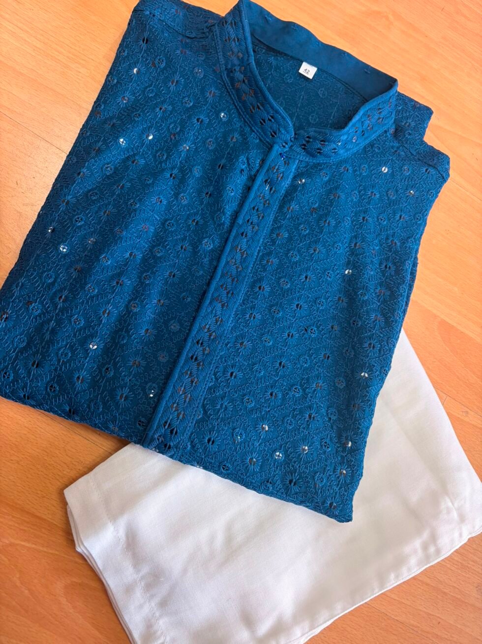 Men's Shalwar Kameez - Teal Blue